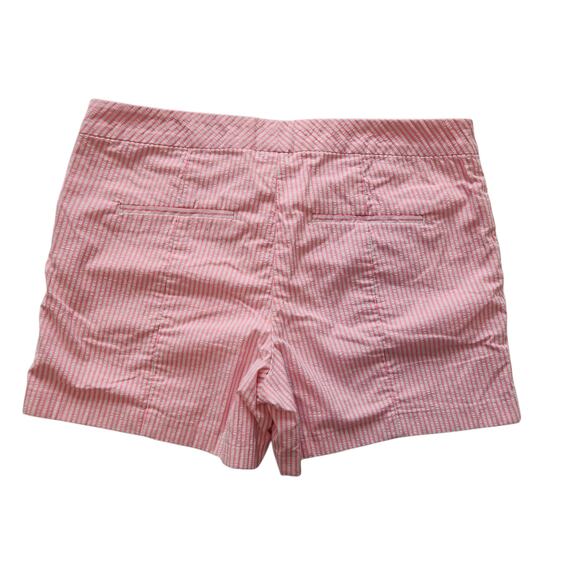 Lily Pulitzer 5" Kelly Chino Shorts, Pink & White Stripe Seersucker size 8 - Picture 2 of 8